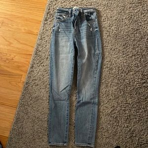 Abercrombie & fitch super skinny ankle high rise jeans size 00